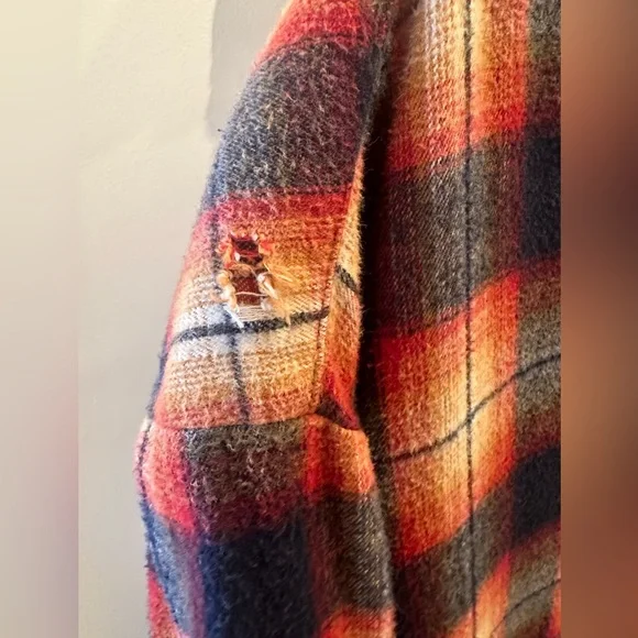 Greg Lauren - Birdwell Panelled Distressed Checked Cotton-Flannel & Nylon Shirt - Picture 12 of 15